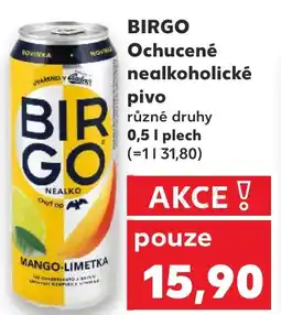 Kaufland BIRGO Ochucené nealkoholické pivo nabídka