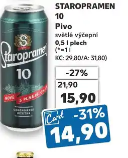 Kaufland STAROPRAMEN 10 Pivo nabídka