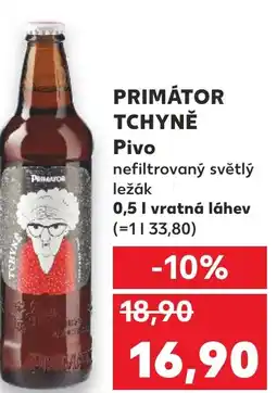 Kaufland PRIMÁTOR TCHYNĚ Pivo nabídka