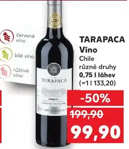 Kaufland TARAPACA Vino nabídka
