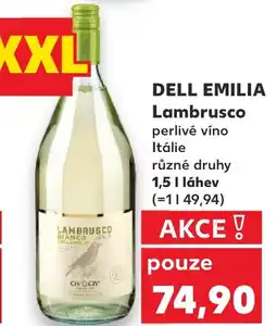 Kaufland DELL EMILIA Lambrusco nabídka