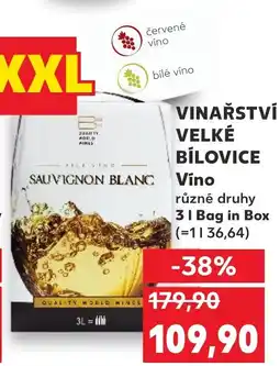 Kaufland VINAŘSTVÍ VELKÉ BÍLOVICE Vino nabídka
