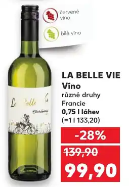 Kaufland LA BELLE VIE Vino nabídka