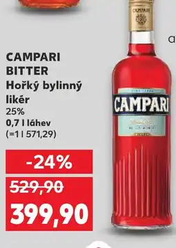 Kaufland CAMPARI BITTER Hořký bylinný likér nabídka