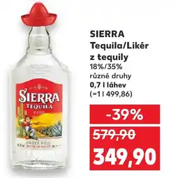 Kaufland SIERRA Tequila/Likér z tequily nabídka