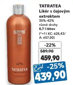 Kaufland TATRATEA Likér s čajovým extraktem nabídka