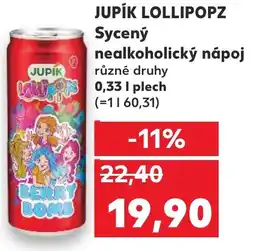 Kaufland JUPÍK LOLLIPOPZ Sycený nealkoholický nápoj nabídka
