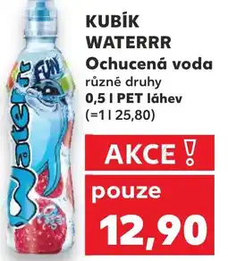 Kaufland KUBÍK WATERRR Ochucená voda nabídka