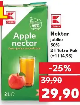 Kaufland Nektar jablko 50% nabídka