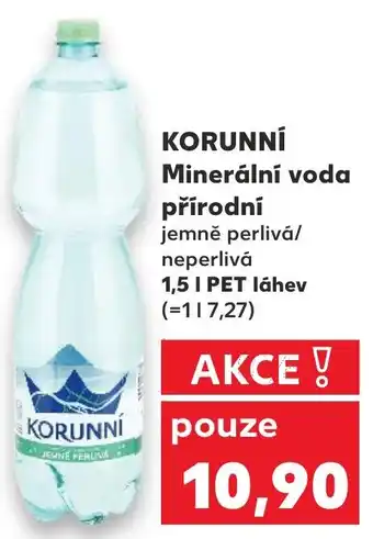 Kaufland KORUNNÍ Minerální voda přírodní nabídka
