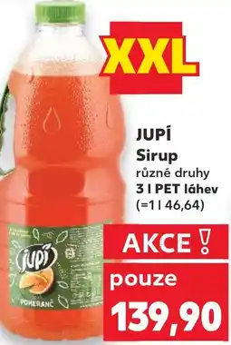 Kaufland JUPÍ Sirup nabídka
