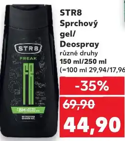 Kaufland STR8 Sprchový gel/ Deospray nabídka