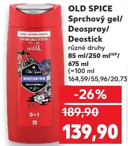 Kaufland OLD SPICE Sprchový gel/ Deospray/ Deostick nabídka