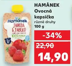 Kaufland HAMÁNEK Ovocná kapsička nabídka