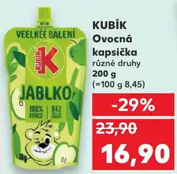 Kaufland KUBÍK Ovocná kapsička nabídka