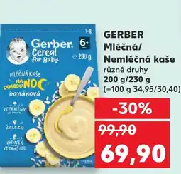 Kaufland GERBER Mléčná/ Nemléčná kaše nabídka
