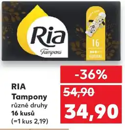 Kaufland RIA Tampony nabídka