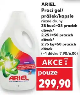 Kaufland ARIEL Prací gel/ prášek/kapsle nabídka
