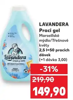 Kaufland LAVANDERA Prací gel nabídka