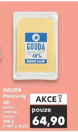 Kaufland GOUDA Polotvrdý sýr nabídka