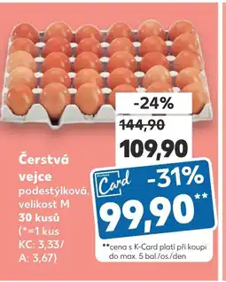 Kaufland Čerstvá vejce nabídka