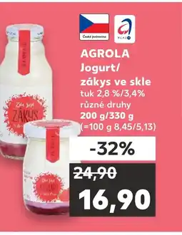 Kaufland AGROLA Jogurt/ zákys ve skle nabídka