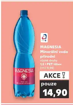 Kaufland MAGNESIA Minerální voda přírodní nabídka