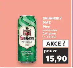Kaufland SVIJANSKÝ MÁZ Pivo nabídka