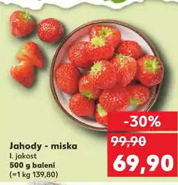 Kaufland Jahody - miska nabídka