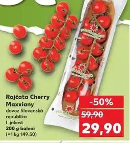 Kaufland Rajčata Cherry Maxxiany nabídka