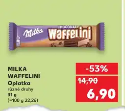 Kaufland MILKA WAFFELINI Oplatka nabídka