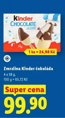 Lidl Zmrzlina Kinder čokoláda nabídka