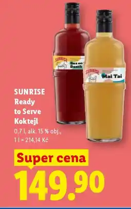 Lidl SUNRISE Ready to Serve Koktejl nabídka
