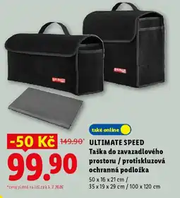 Lidl ULTIMATE SPEED Taška do zavazadlového prostoru / protiskluzová ochranná podložka nabídka