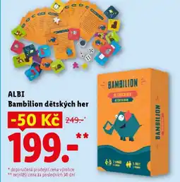Lidl ALBI Bambilion dětských her nabídka