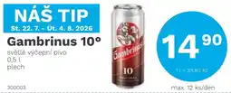 Konzum Gambrinus 10° nabídka