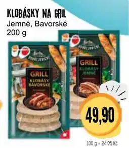Konzum Klobásky na gril nabídka