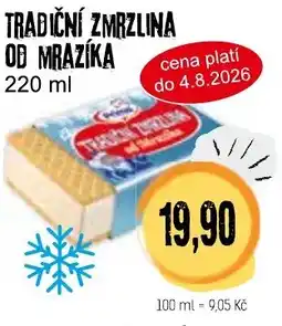 Konzum Tradiční zmrzlina od mrazíka nabídka
