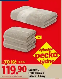 Lidl Livarno Froté osuška/ručník – 2 kusy nabídka