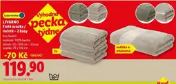 Lidl Livarno Froté osuška/ručník – 2 kusy nabídka