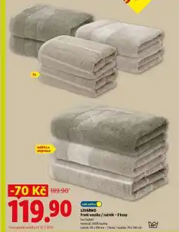 Lidl Livarno Froté osuška/ručník – 2 kusy nabídka