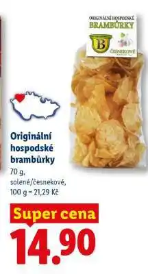 Lidl Originální hospodské brambůrky nabídka