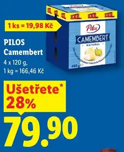Lidl PILOS Camembert nabídka
