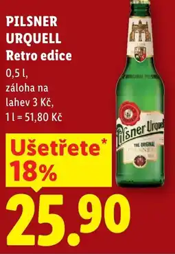 Lidl PILSNER URQUELL Retro edice nabídka