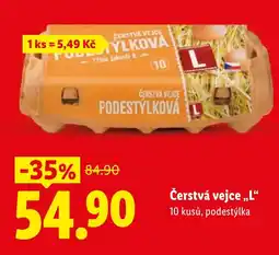 Lidl Čerstvá vejce,,L❝ nabídka