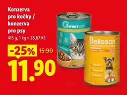 Lidl Konzerva pro kočky / konzerva pro psy nabídka