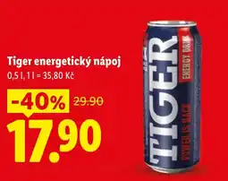 Lidl Tiger energetický nápoj nabídka