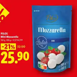 Lidl PILOS Mini Mozzarella nabídka