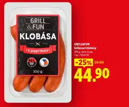 Lidl GRILL&FUN Grilovací klobásy nabídka