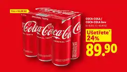 Lidl COCA-COLA / COCA-COLA Zero nabídka